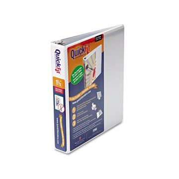 Stride Quickfit D-ring View Binder, 3 Rings, 0.63" Capacity, 11 X 8.5, White freeshipping - TVN Wholesale